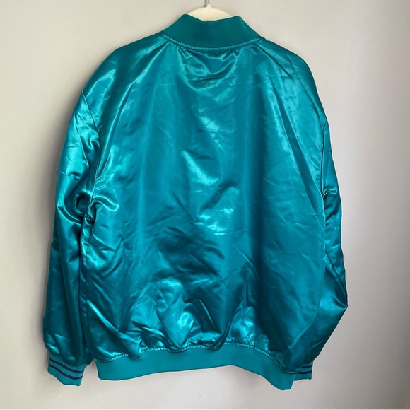 New Mitchell & Ness NBA Charlotte Hornets Lightweight Satin Jacket Size Large - Picture 2 of 10